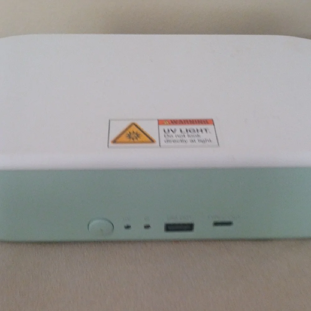 NEW Mint Green Cell Phone UV Sanitizer Box